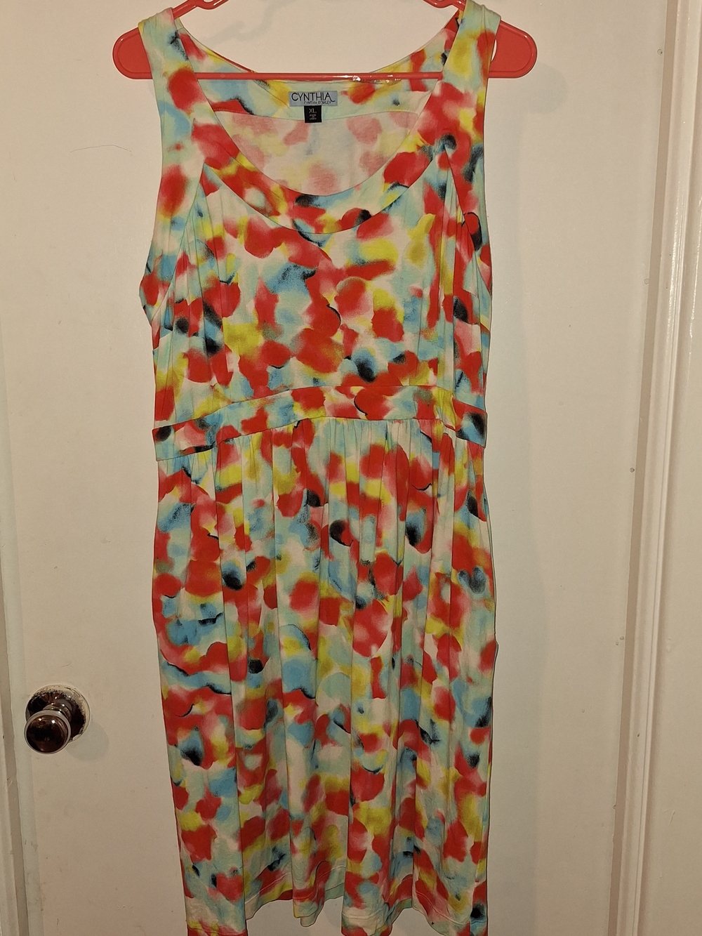 Cynthia Rowley Multicolor Watercolor Midi Dress